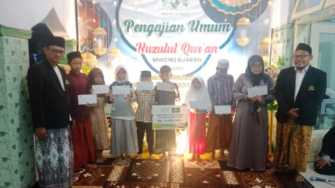MWCNU Buaran Pekalongan Gelar Santunan Pendidikan