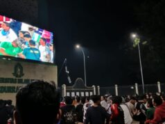 Suasana Nobar Piala Asia U23 di Kampus UIN Gus Dur Pekalongan, Warga dan Mahasiswa Sangat Antusias