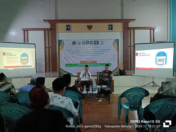 PkM UIN Gus Dur Bekerjasama dengan LTNNU dan LDNU Batang Gelar Workshops Jurnalisme Dakwah Digital