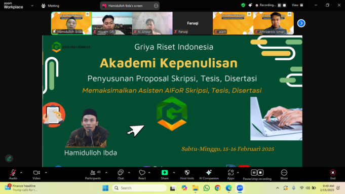 Hamidullah Ibda Paparkan Cara Pemanfaatan AI dalam Penyusunan Skripsi dan Tesis