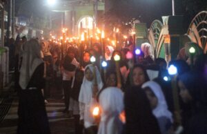 Sambut Tahun Baru Islam, Remaja Masjid Al Muttaqien Desa Sidorejo Gelar Pawai Obor
