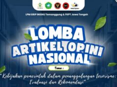LPM GRIP INISNU Temanggung & FKPT Jawa Tengah Gelar Lomba Artikel Opini Nasional Bertema Penanggulangan Terorisme
