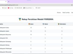 Terbaru, Inilah Rekap Perolehan Medali Jelang Pengumuman, Siapa Juara Umum Porsema XIII 2025?