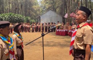 Ratusan Anggota Pramuka MTs Tholabuddin Ikuti Kemah Jambore Gudep